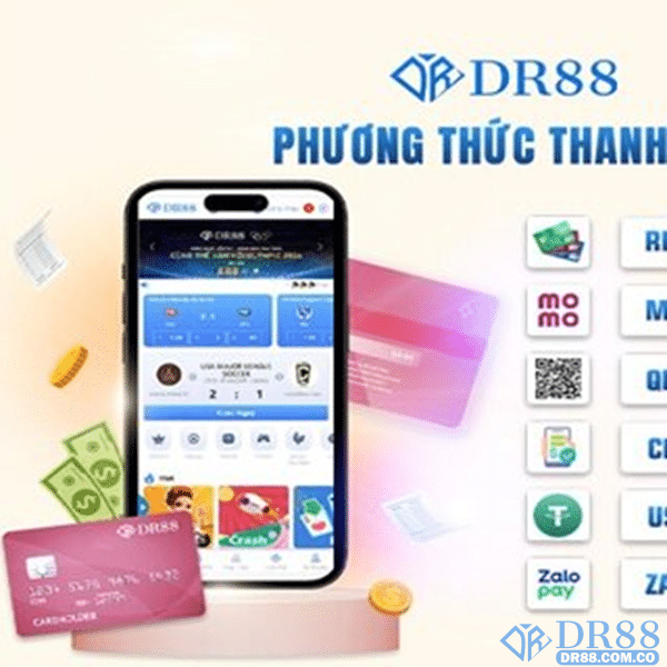 Các phương thức rút tiền DR88 hiện có hỗ trợ nhanh chóng